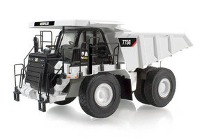 Cat 775G Off-Highway Truck in white colour.